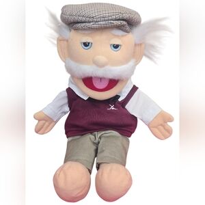 NWOT Professional Puppet Distinguished"Grandpa Golfer Puppet'" Character 16 1/2"